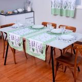 Caminho De Mesa Estampado Allegra 1 Peça 1,25mx 43cm Lavanda