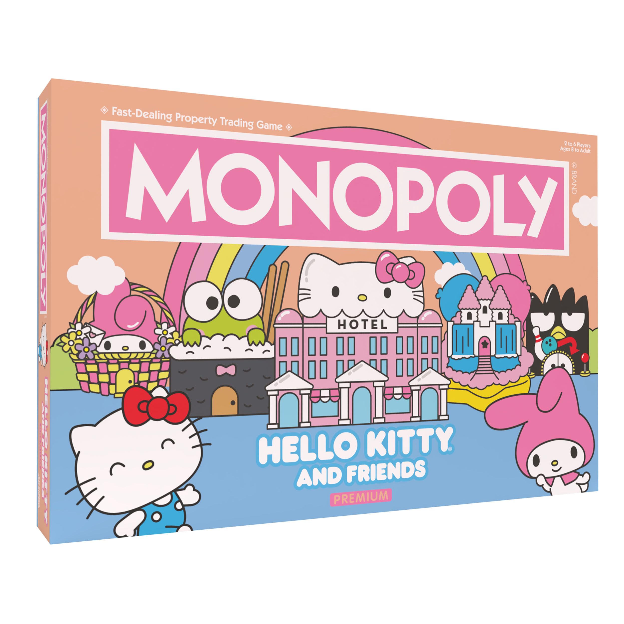Jogo De Tabuleiro Usaopoly Monopoly Hello Kitty And Friends