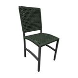 Cadeira Deck Alumínio Corda Náutica Verde Militar - Verde