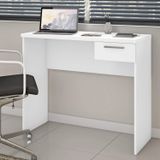 Mesa De Escritório 90cm 1 Gaveta Office Nt 2000 Branco New