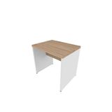 Mesa De Escritório 40mm Natus 80cmx60cm Bramov Móveis Branco/carvalho Mel
