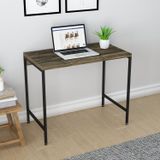 Escrivaninha Estilo Industrial 90cm Active Yescasa Carvalho Dark