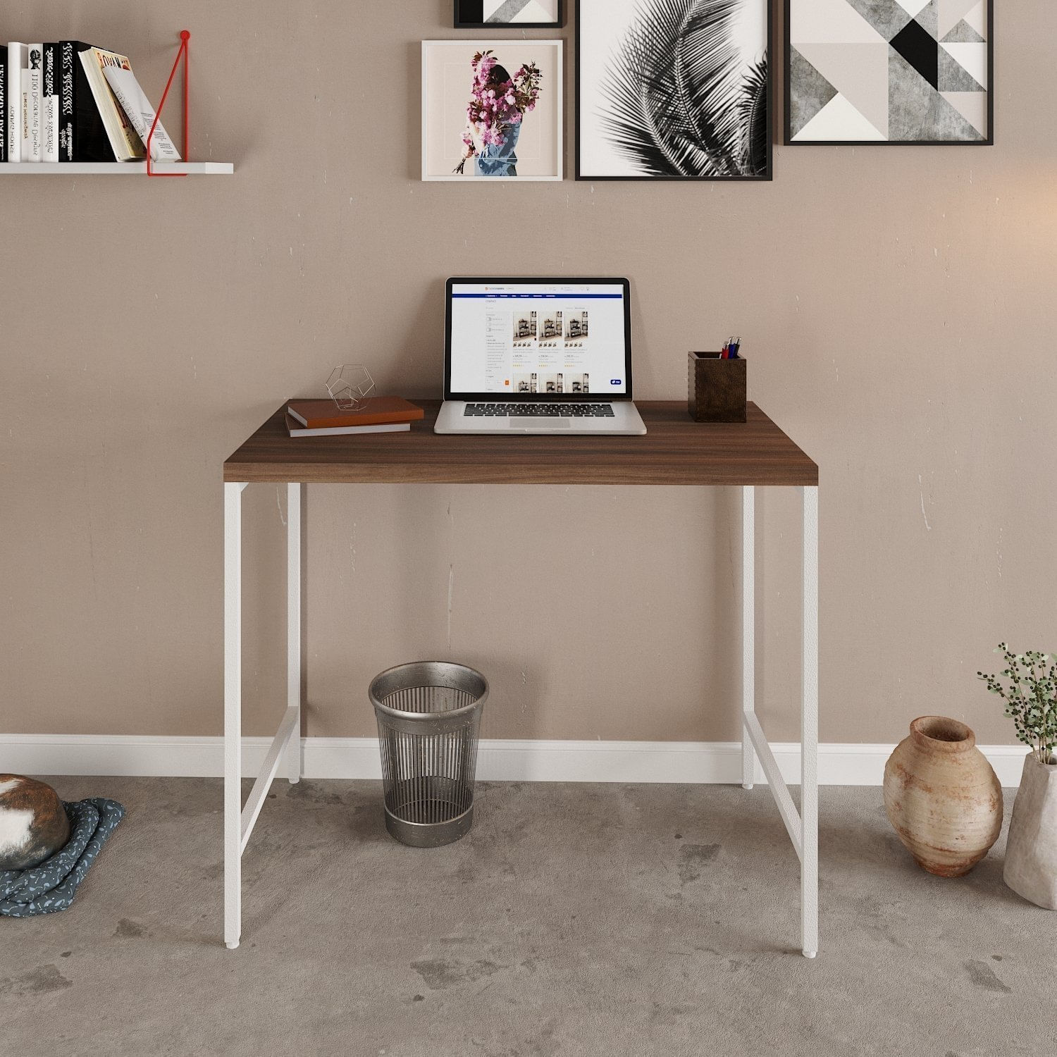 Escrivaninha Estilo Industrial 90cm Active Yescasa