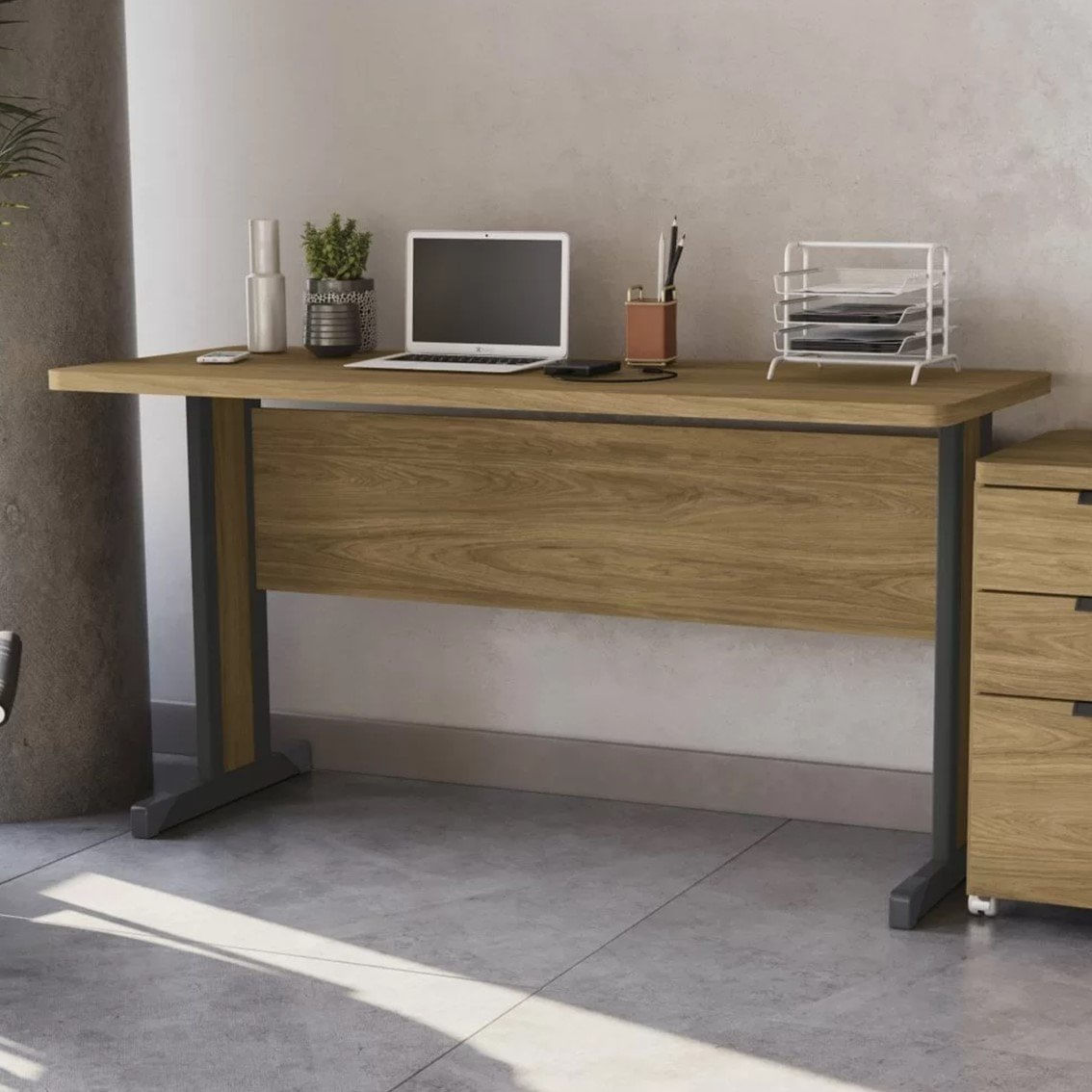 Escrivaninha Mesa Escritório 150cm Diretor Versátil Itapuã