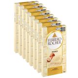 Chocolate Ferrero Rocher Branco Avelã Kit 8 Barras De 90g
