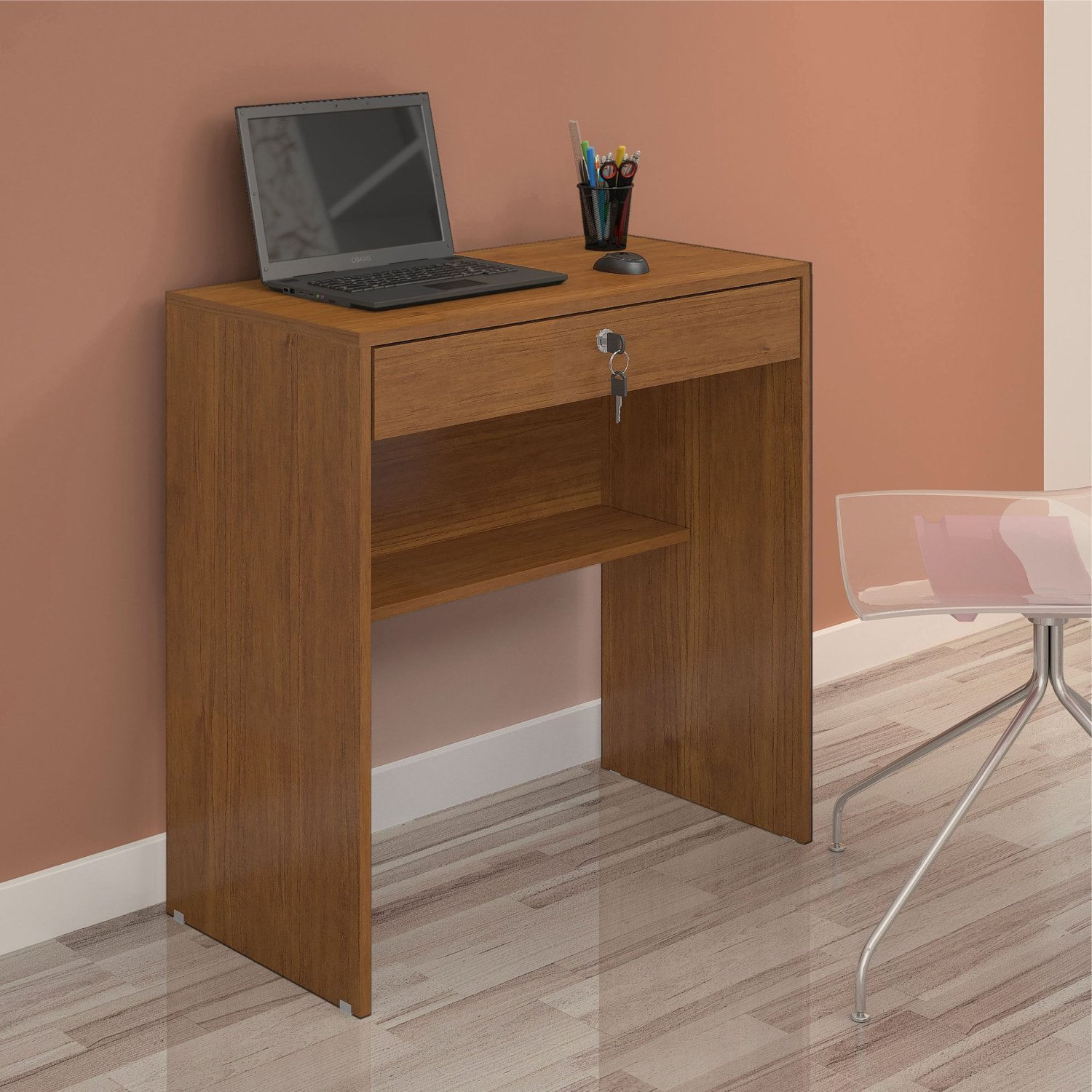 Escrivaninha 72cm 1 Gaveta Com Chave Andorinha Jcm Móveis