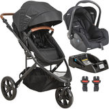 Carrinho De Bebe Moises Bebe Conforto E Base Kiddo Trek Preto