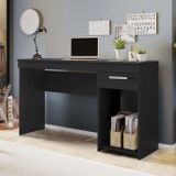 Mesa de Escritório 108cm 1 Gaveta Office NT 2070 Preto TX