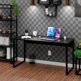 Mesa Para Escritório Escrivaninha Industrial 150cm Preto