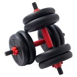 Par Halter Ajustável 15kg Dumbbell Regulável Musculação Wct