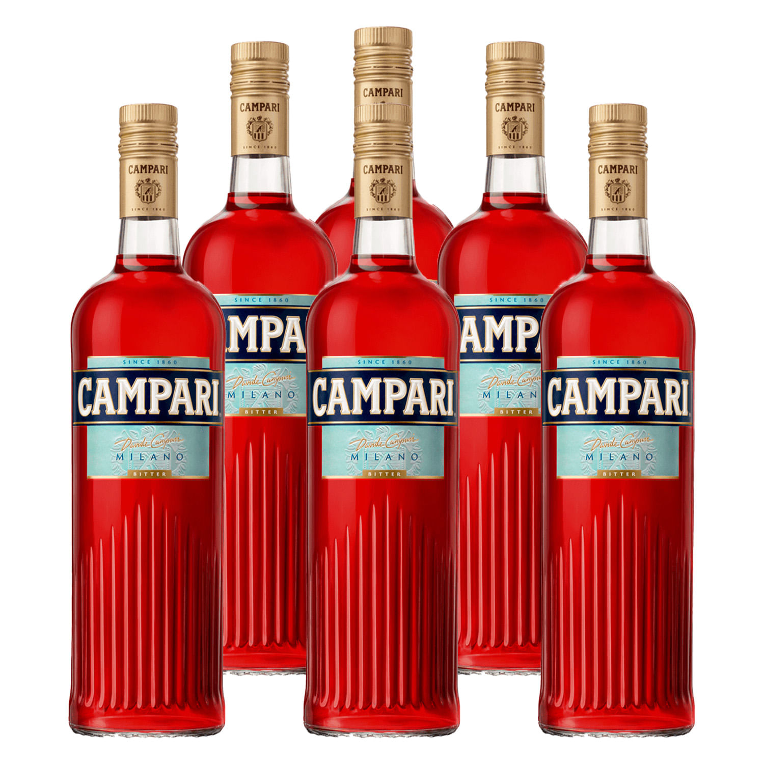 【未開栓】CAMpari 1000ml 28.5% 6本セット Aperitivo Campari Bitter Milano 998ml 6 Unidades - Carrefour