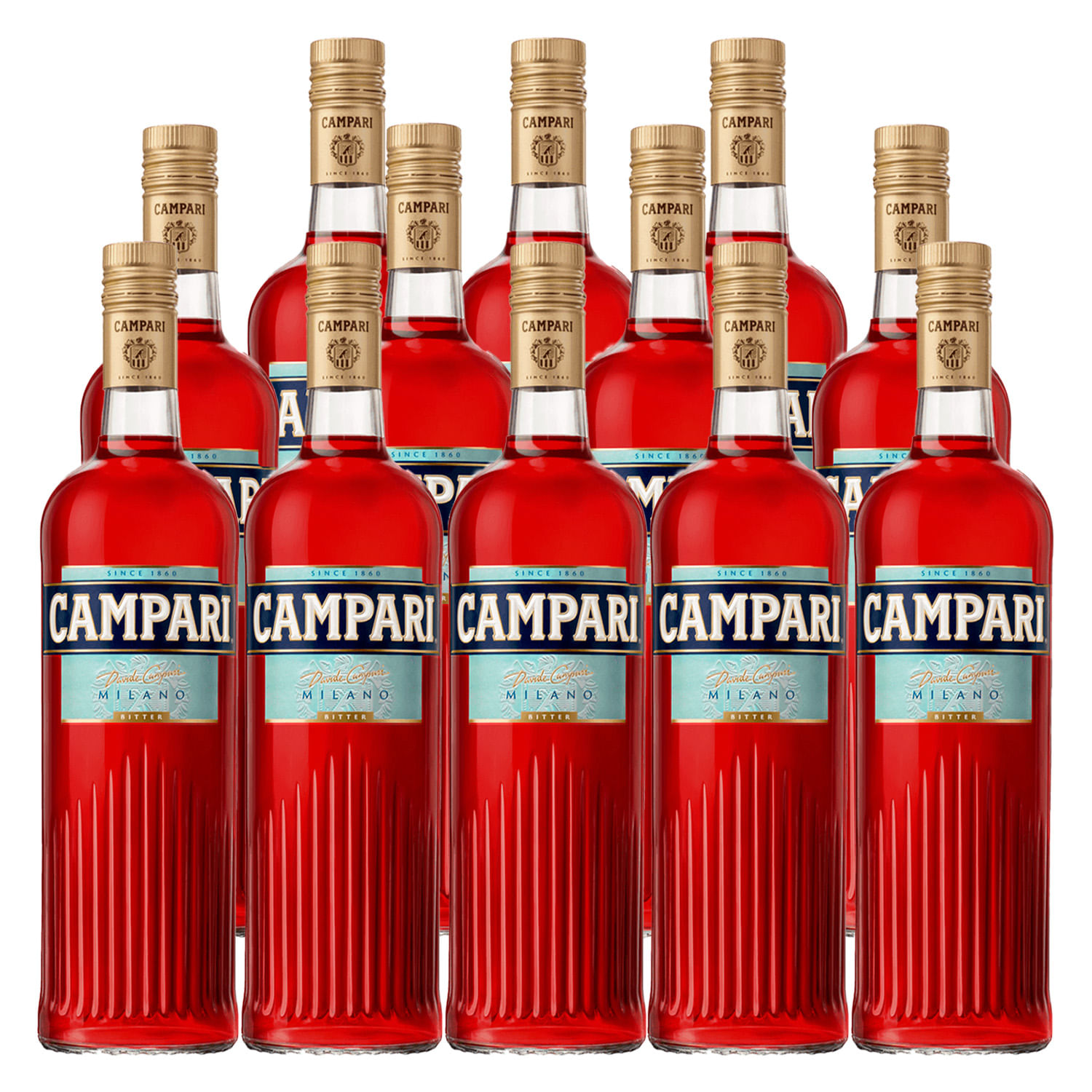Aperitivo Campari Bitter Milano 998ml 12 Unidades - Carrefour