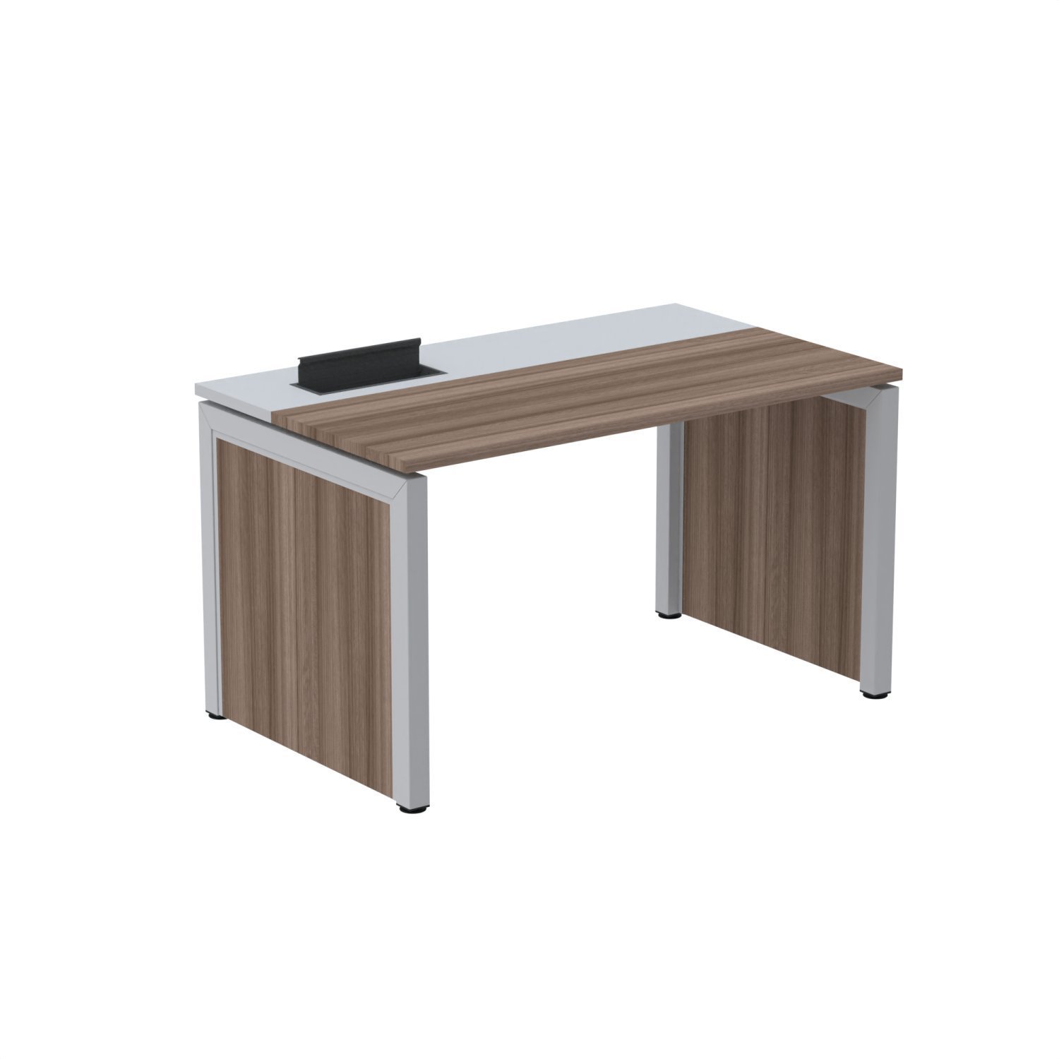 Escrivaninhas Para Escritório 160x79,2cm Pscpp160 Walnut/cinza