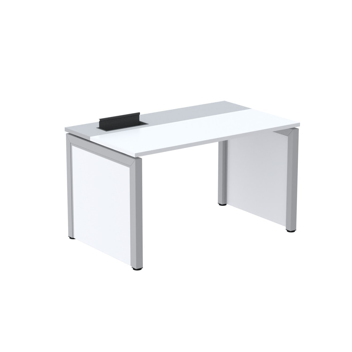Escrivaninha Mesa Escritório 150x79,2cm Pscpp150 Branco/cinza
