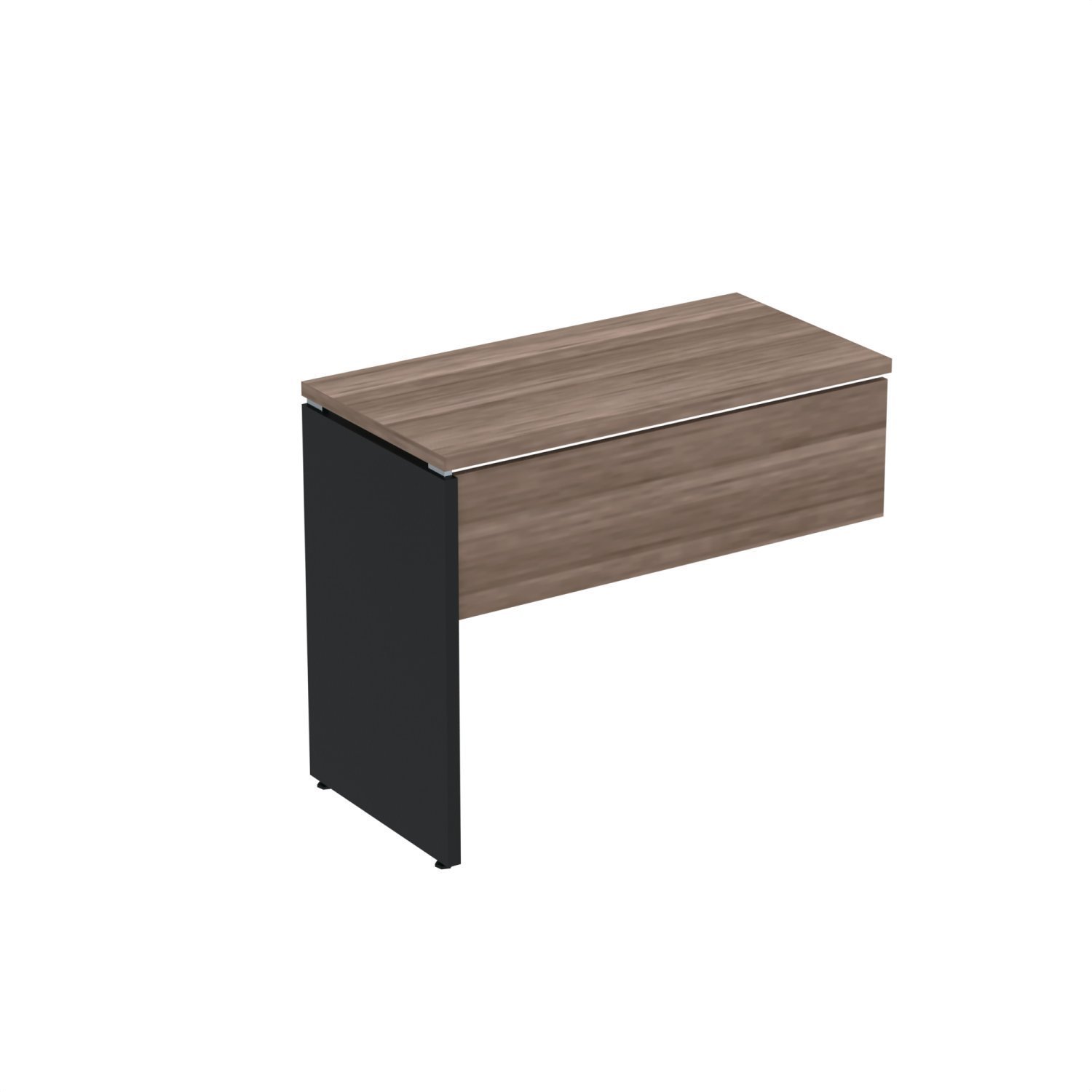 Complemento De Mesa Pé Painel Linha P25 Walnut/preto