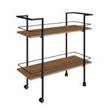 Carrinho Bar Rodez Mdp Mel E Preto 90 Cm