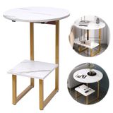 Mesa De Canto Apoio Lateral Mesinha Redonda Luxo Minimalista