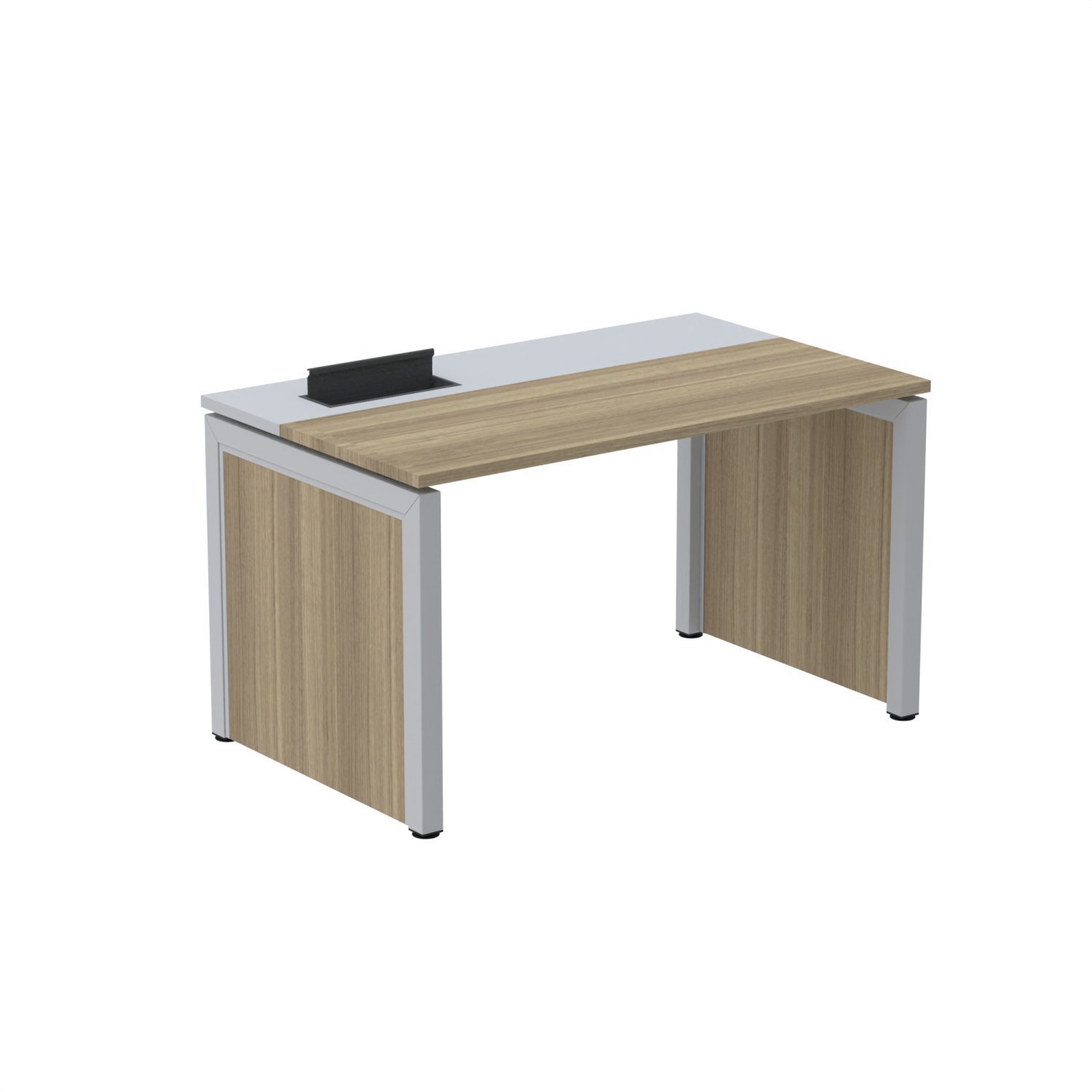 Escrivaninhas Para Escritório 160x79,2cm Pscpp160 Noce Naturalle/cinza