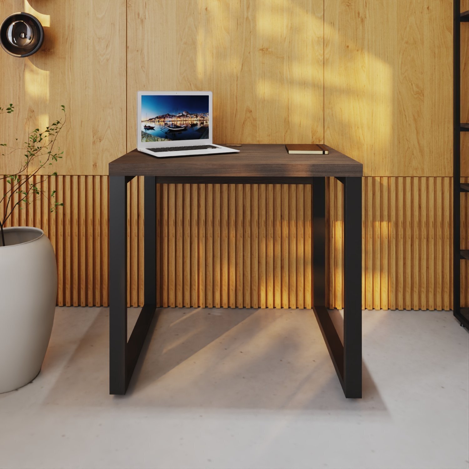 Escrivaninha Yon Operacional 80x60x75 Terracota/preto