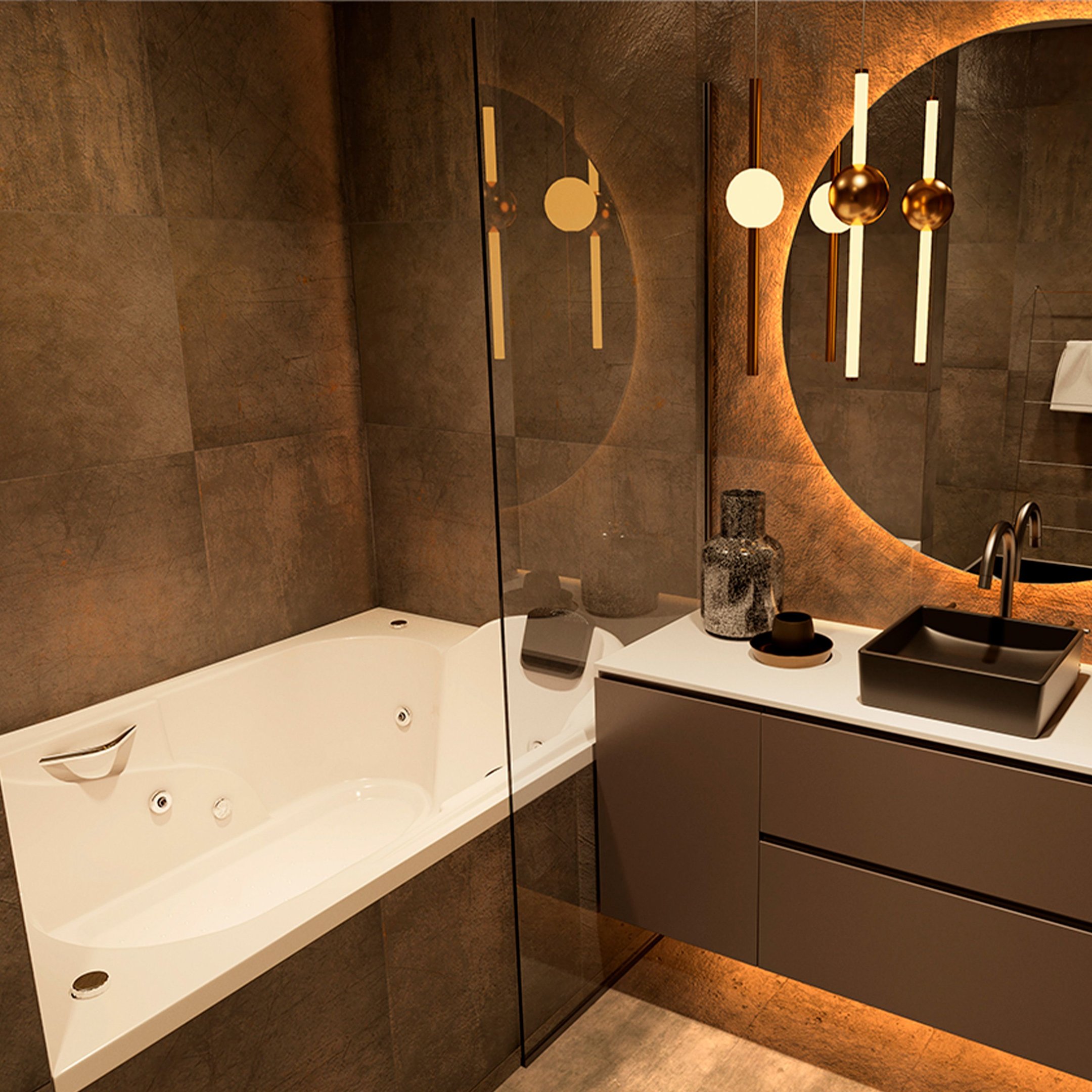 Banheira De Hidromassagem Mondialle Modelo Lecce Elegance 180cm X 120cm X 50cm Em Gel Coat Branco