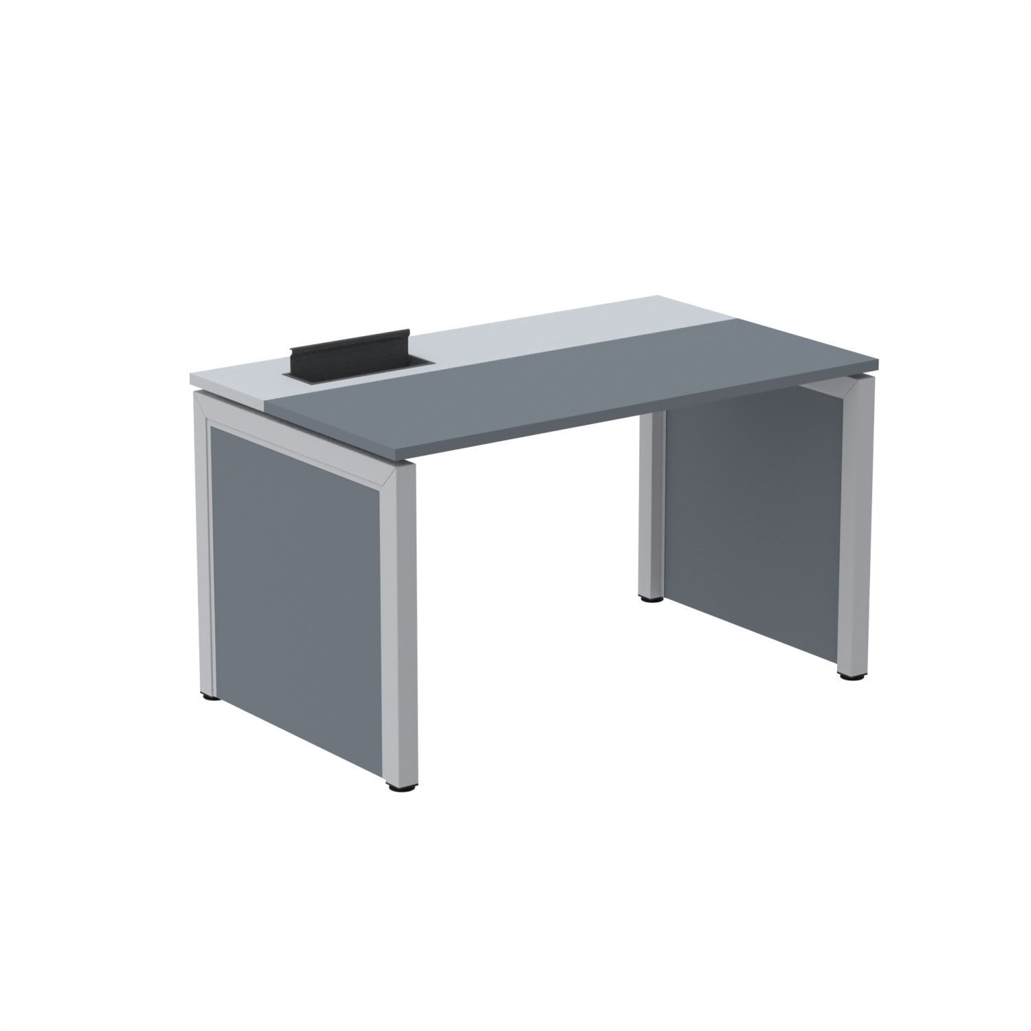 Escrivaninha Para Escritório 130x79,2cm Pscpp130 Grafito/cinza