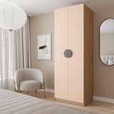 Guarda-roupa Modulado Joy Com Cabideiro Cabecasa Madeiramadeira Salmão/avena