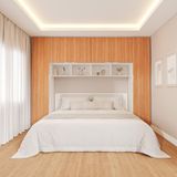 Guarda-roupa Modulado 6 Portas 6 Peças Hera Cabecasa Madeiramadeira Branco Geada/louro/cinza