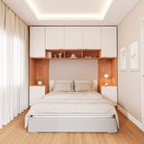 Guarda-roupa Modulado 7 Portas 4 Peças Hera Cabecasa Madeiramadeira Louro/branco Geada/cinza