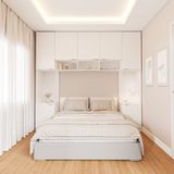 Guarda-roupa Modulado 7 Portas 4 Peças Hera Cabecasa Madeiramadeira Branco Geada/cinza