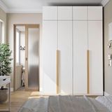 Guarda-roupa Modulado 4 Peças 8 Portas Jade Cabecasa Madeiramadeira Branco Fosco
