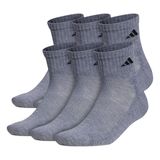 Meias Adidas Athletic Cushioned Quarter Para Homens (6 Pares)