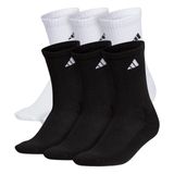 Meias Adidas Athletic Cushioned Crew Para Homens (6 Pares)