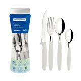 Conjunto Faqueiro 24 Peças Ipanema Lâmina Inox Cabo Branco - Tramontina 23399891