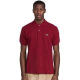 Camisa Polo Lacoste Classic Chine L.12.12 Para Homens Bordeaux Red