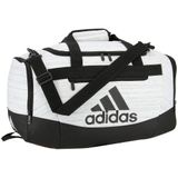 Bolsa De Viagem De Ginástica Adidas Defender 4.0 Unissex Pequena 38l Branca/preta