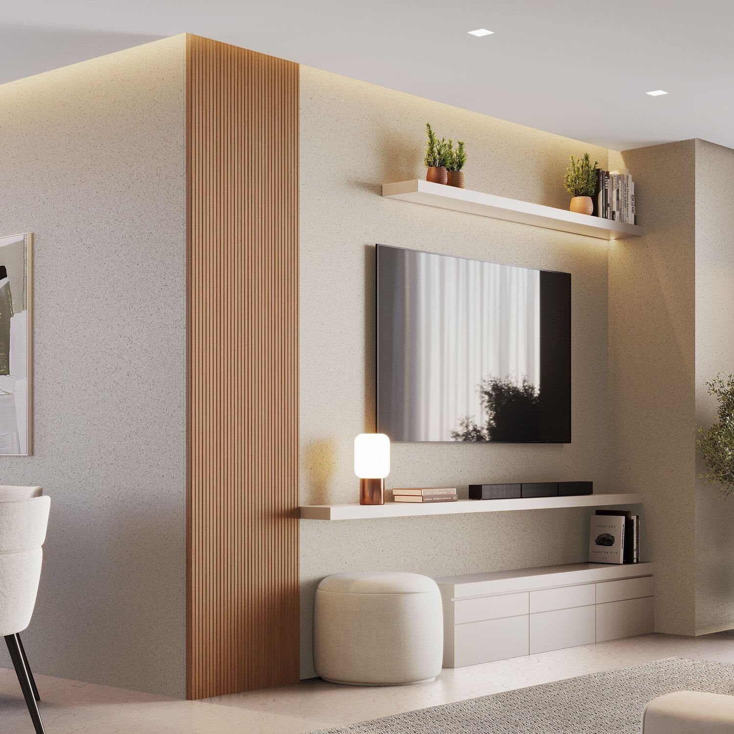 Painel Ripado Decorativo Toquio 100% Mdf Em Placa 58x250x3,3 Madeira