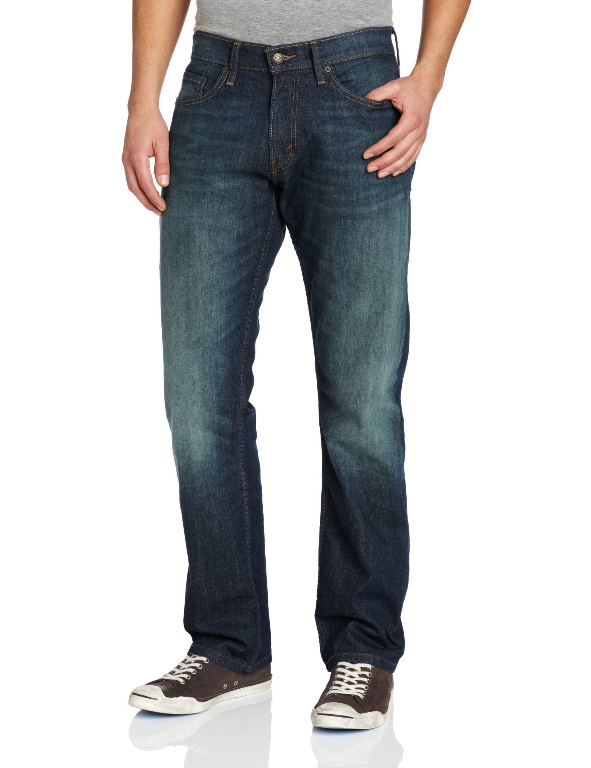 Jeans Levi's 514 Com Corte Reto Para Homens, Elástico À Meia-noite