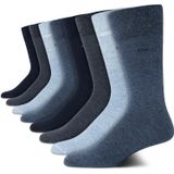 Meias Redondas Calvin Klein, Pacote Com 8, Mistura De Algodão Para Homens, Azul