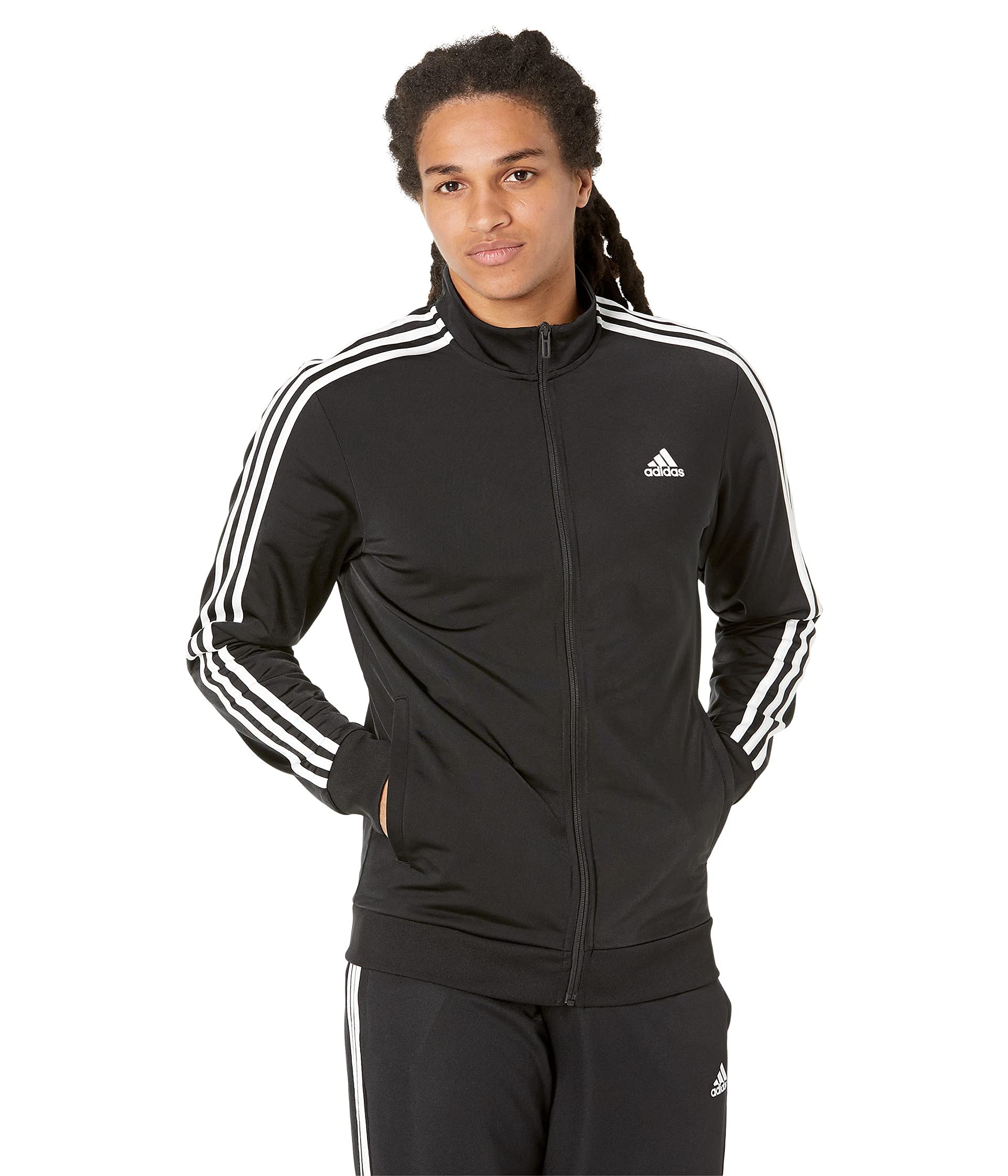 Track Top Adidas Essentials Warm-up 3-stripes Para Homens