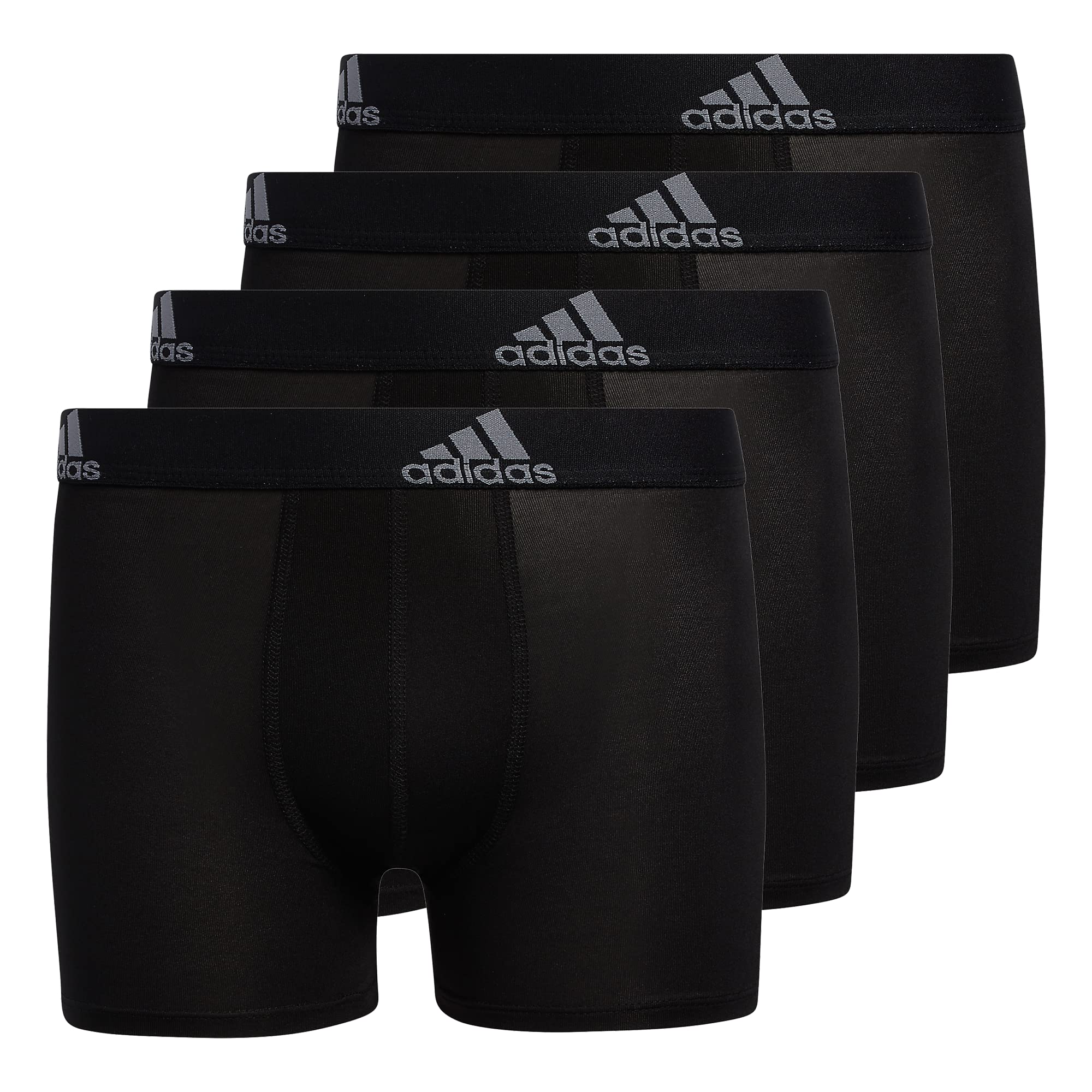 Cueca Boxer Brief Adidas Boys Athletic Fit Microfiber