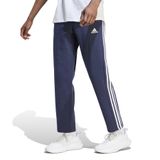 Calças Adidas Essentials, 3 Listras, Bainha Aberta, Tinta De Lã, Masculina