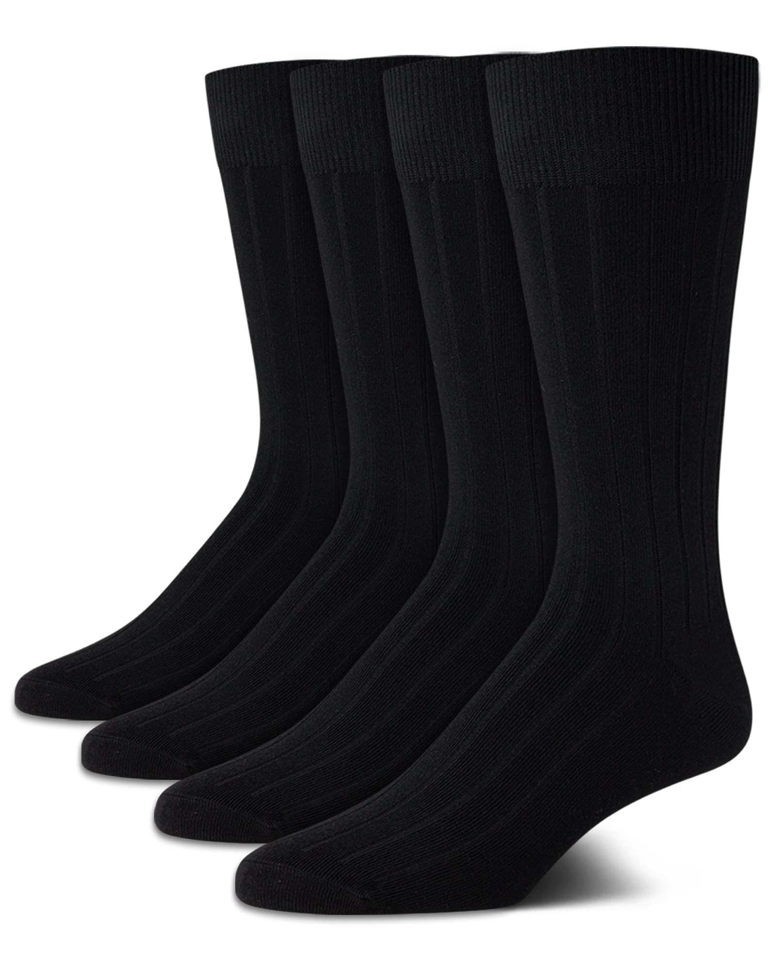 Meias Sociais Calvin Klein, Mistura De Algodão Macio, Pacote Com 4 Unidades Para Homens