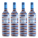 Kit Com 4 Vinhos Tintos Francês Rouge Piscine 750ml