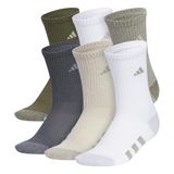 Meias Adidas Athletic Cushioned Crew Para Crianças (6 Pares)