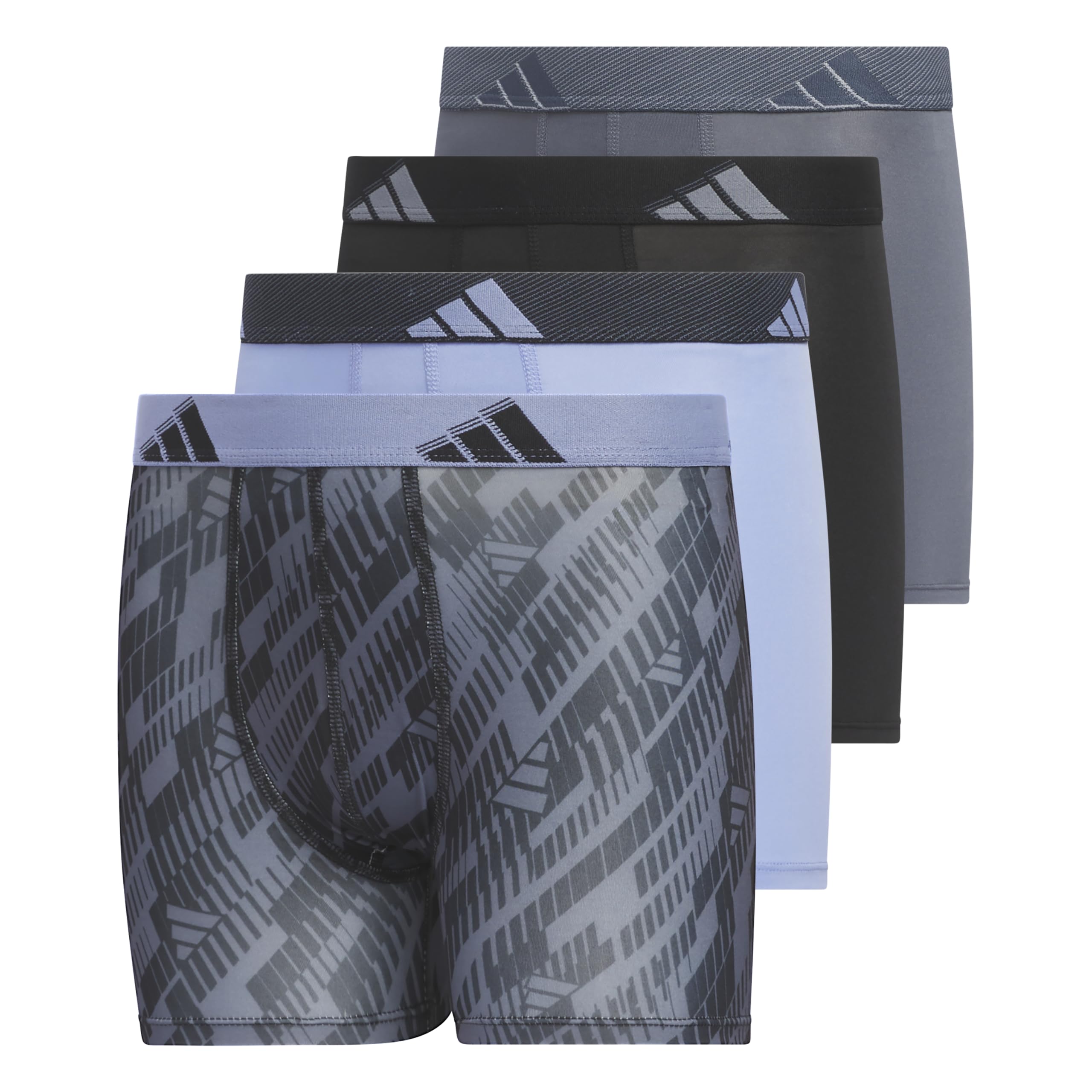 Cueca Boxer Brief Adidas Boys Athletic Fit Microfiber