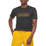 Camiseta Masculina Calvin Klein, Leve, De Secagem Rápida, Preta