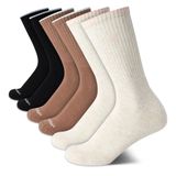 Meias Calvin Klein Cushion Athletic Crew, Pacote Com 6, Para Mulheres De 4 A 10 Anos