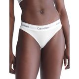 Calcinha Calvin Klein, Biquíni Elástico Moderno De Algodão, Branca M