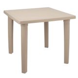Mesa Tramontina Sancho Areia 80x80cm Em Polipropileno
