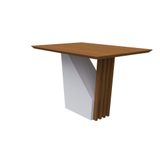 Mesa Jantar 4 Lugar 1,20m Sem Vidro Veneza Imbuia New Ceval